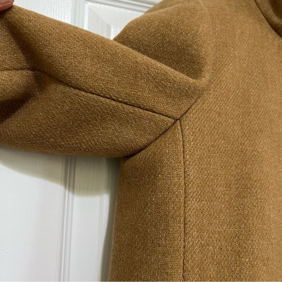 J. Crew Italian Stadium Cloth by Nello Gori Lodge Wool Coat Brown Size 6 K0896 - Picture 7 of 16